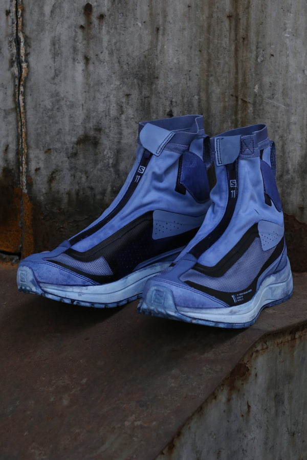 11 by boris bidjan saberi Oil Dye Sneakers Blue BAMBA2 HIGH P1122